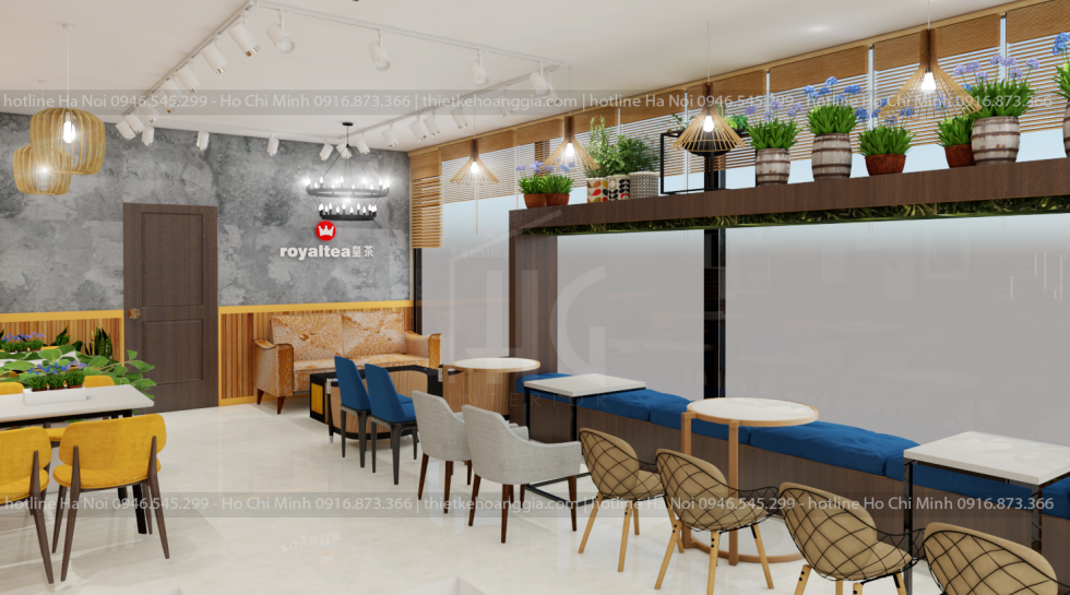 Binh-Phuoc- -Royaltea- milk- -tea- shop- design 6